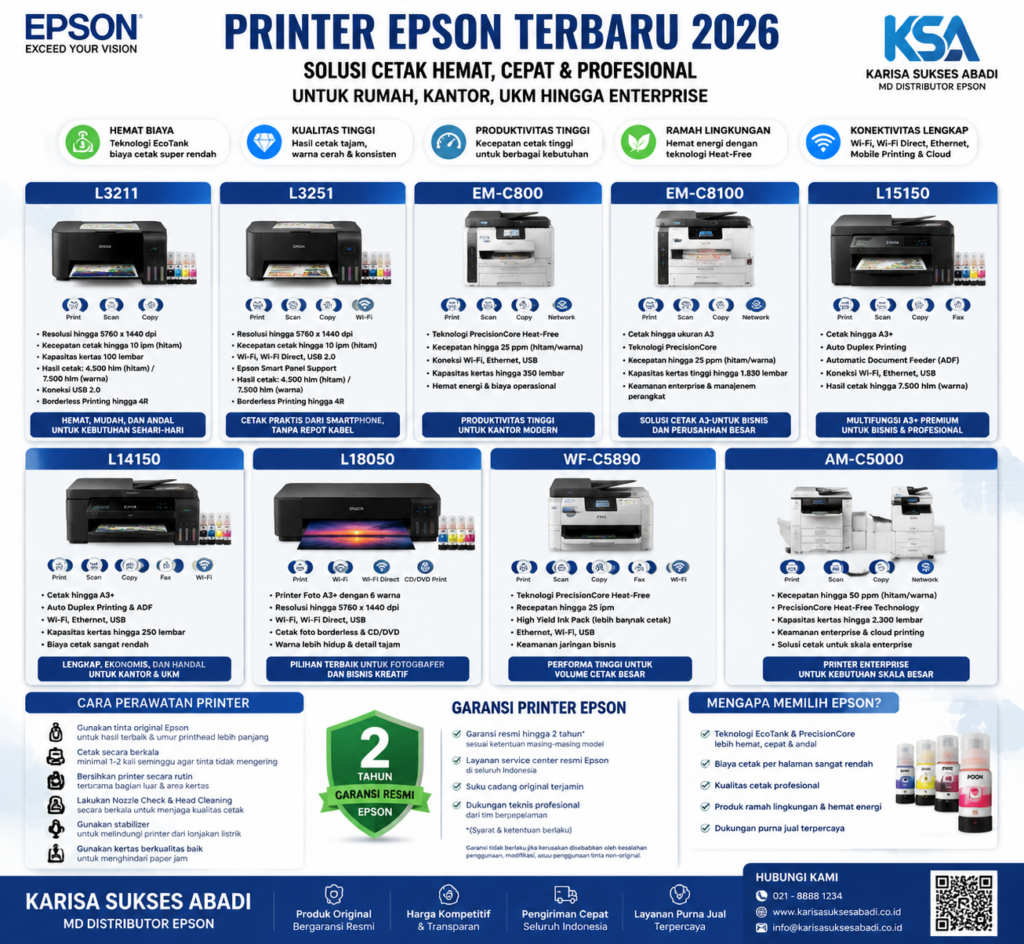 Printer Epson Terbaru 2026