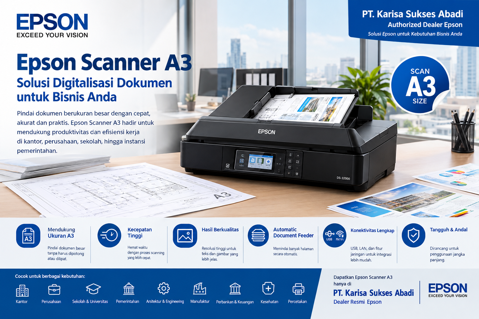 epson scanner A3