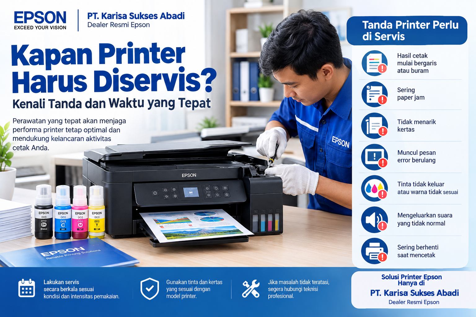 kapan printer harus diservis