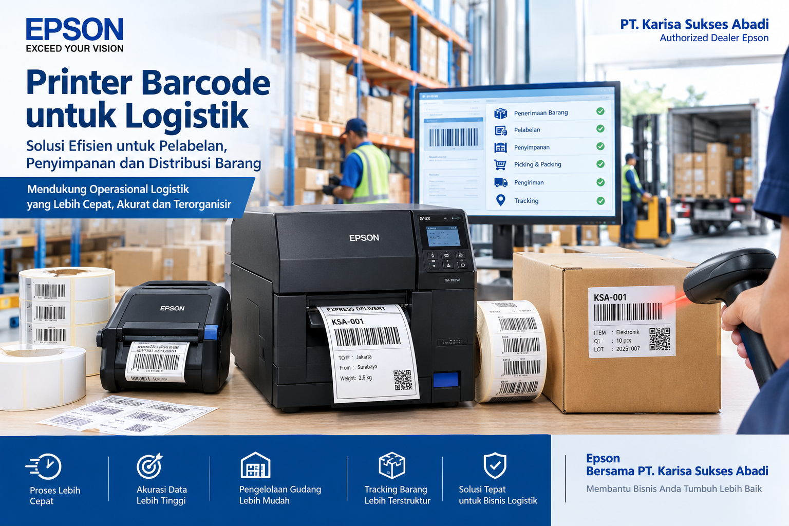 printer barcode untuk logistik