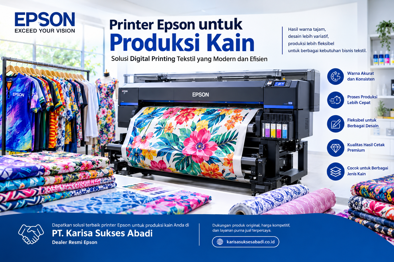 printer epson untuk produksi kain