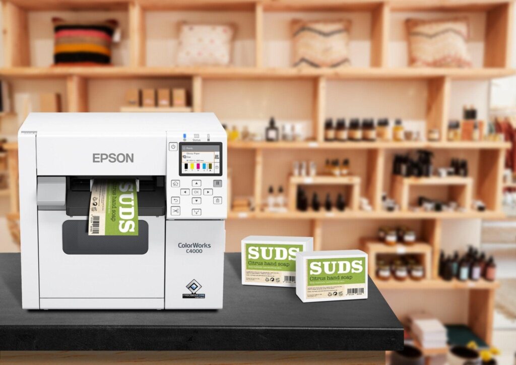 printer label inventaris
